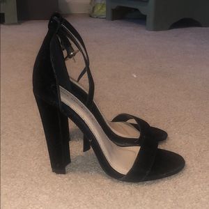 Size 6.5 Shoe Republic LA black ankle strap heel